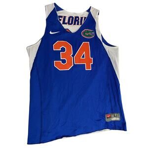 Nike Blue and White Florida Tank Top